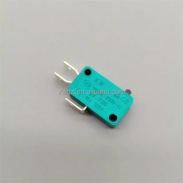 KW12 Self-reset/Momentary Micro Switch 4.8mm Copper Contact Copper Contact Roller Long Handle Short Handle