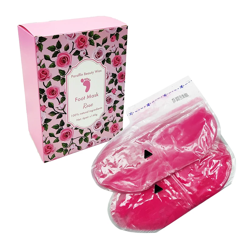 Wholesale Natural Lavender Paraffin Beauty Wax Candles Foot Mask Generic Moisturizing Paraffin Wax Gloves And Sock