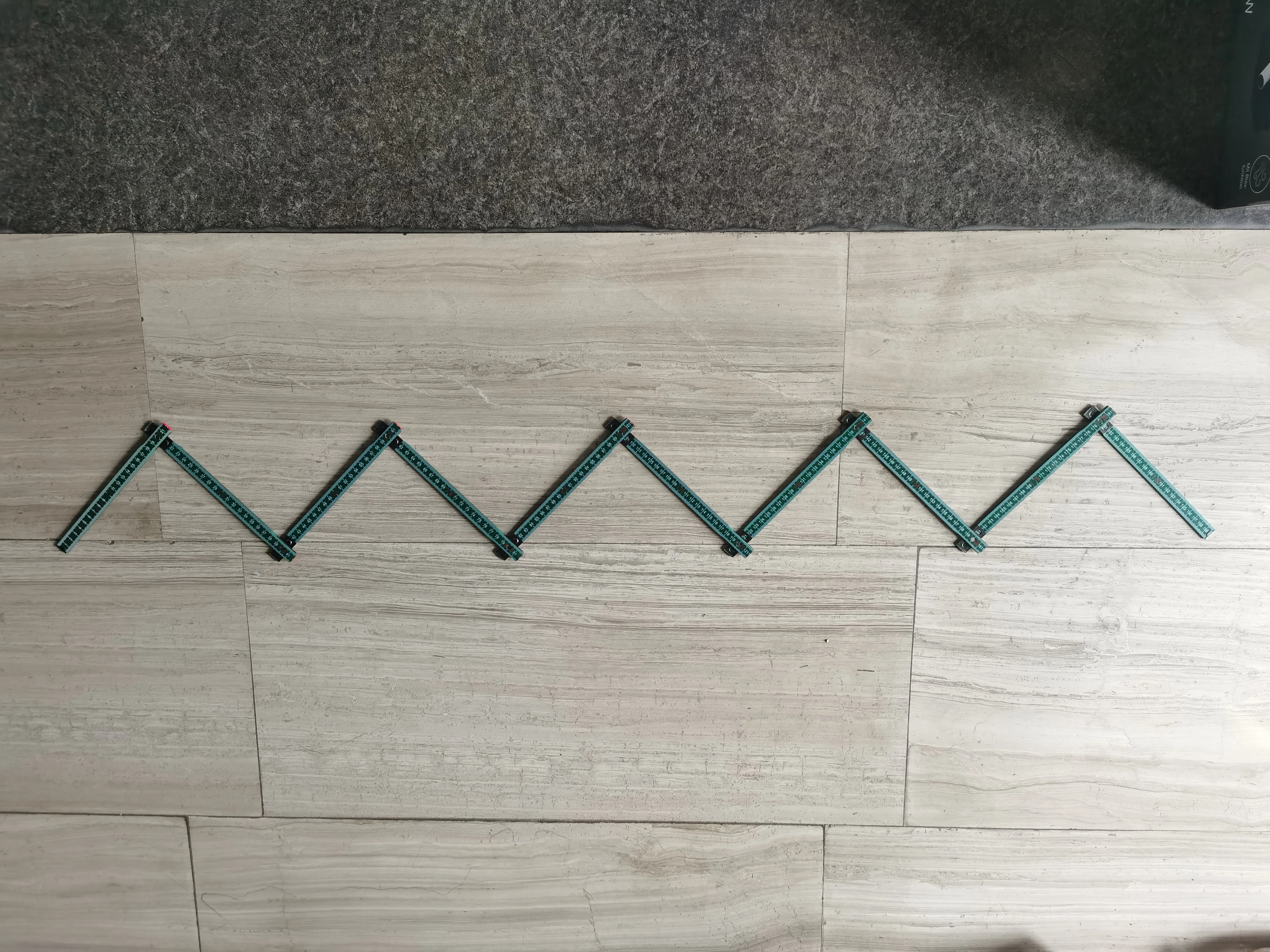 Multifunctional Measuring Tools 2M Wooden Folding Ruler Adjustable Angle Folding Ruler Wood Ruler