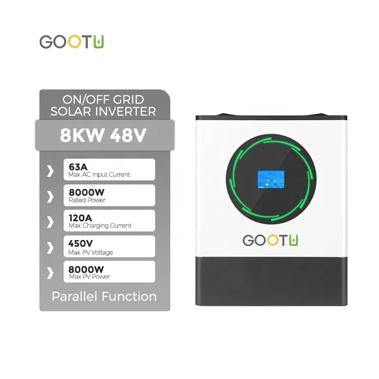 GOOTU 8kw Hybrid Solar Inverter On Off Grid Solar System Grid Tie Inverter With Battery Backup
