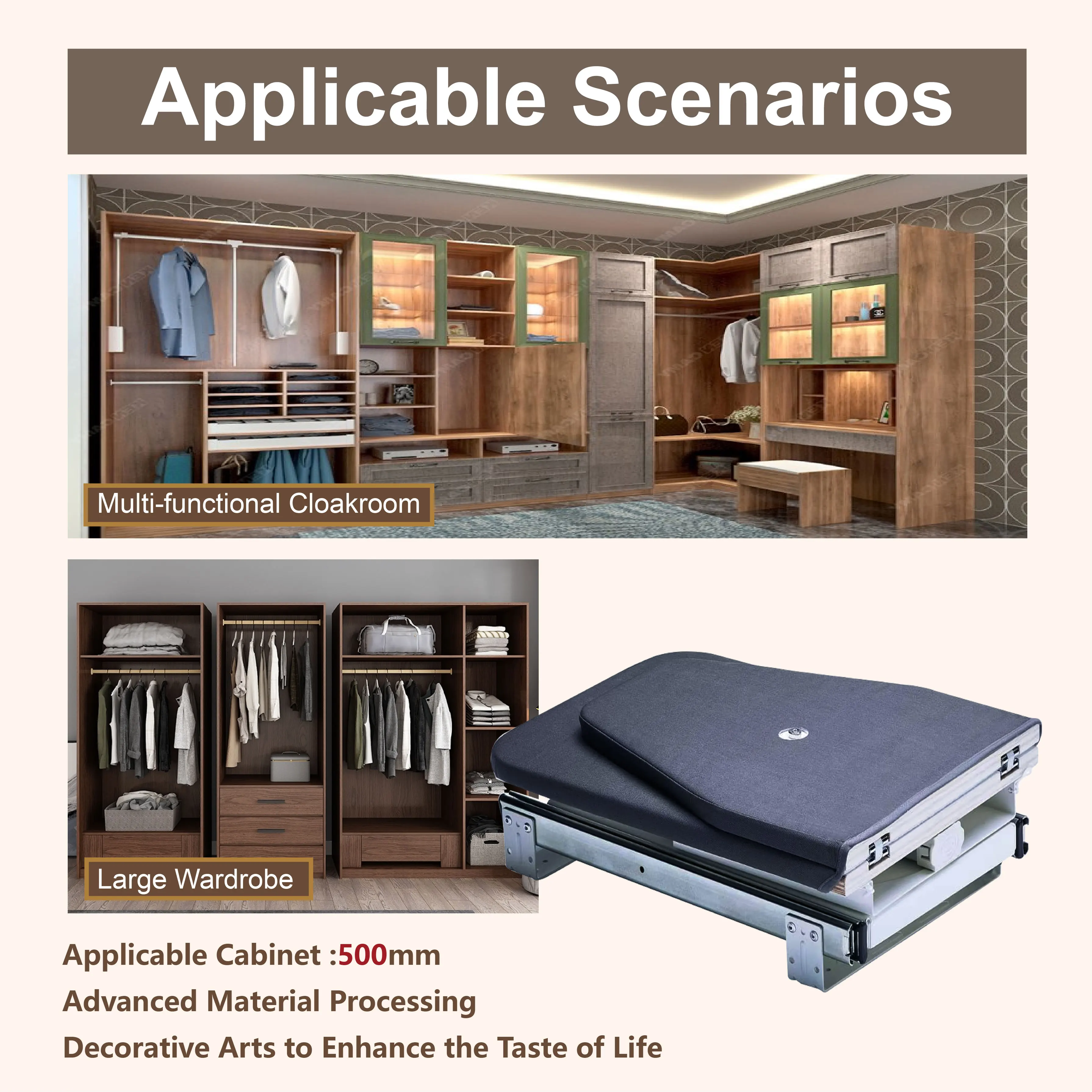 Stow-away Pressing Banana-shape Covers Gray Rotating Ironing Board Table Top Foldable for Bespoke Suit