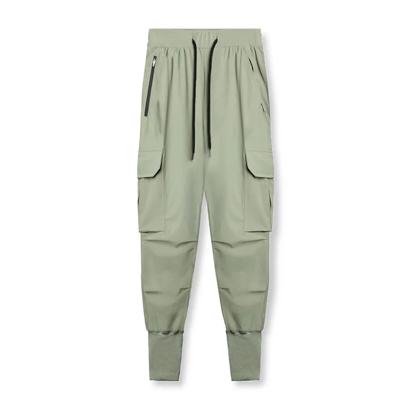 fashion style wholesale custom blank cargo pants quick dry plus size ice silk men jogger pants