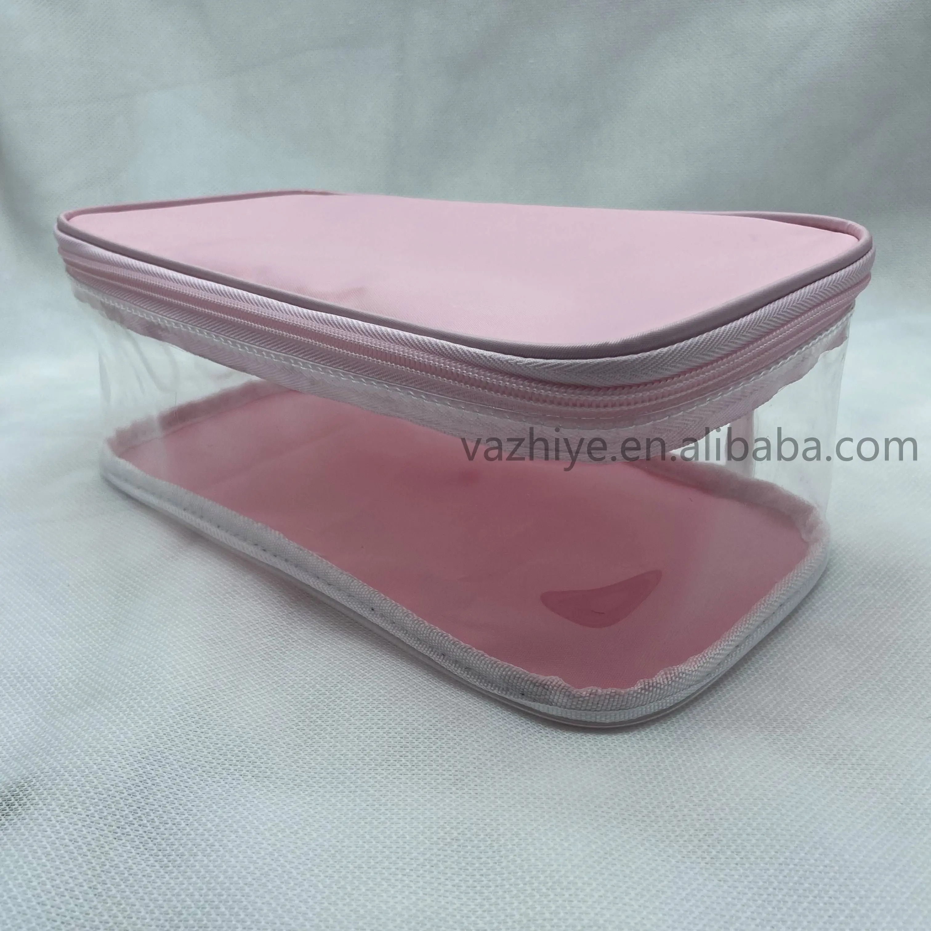 Water Proof Multicolor Solid Clear PVC Makeup Bag Outside Summer Cosmetic Bag
