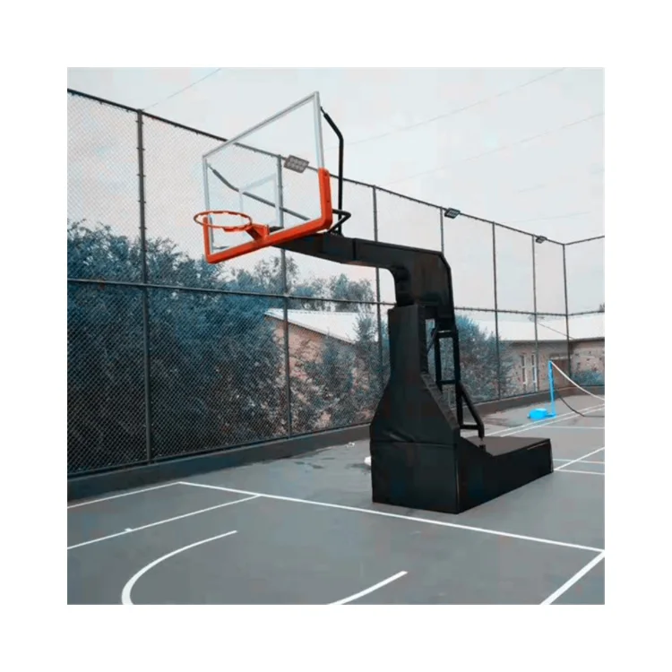 Electro Hydraulic Basketball Backstop Fiba Approved Competition Level Club Gym School Basketball Backstop