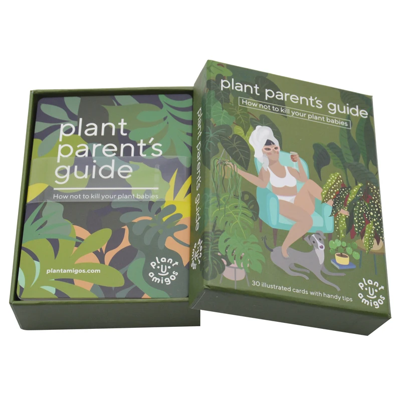 2024 пользовательский дизайн игральные развивающие бумажные флэш-карты с подарочной коробкой