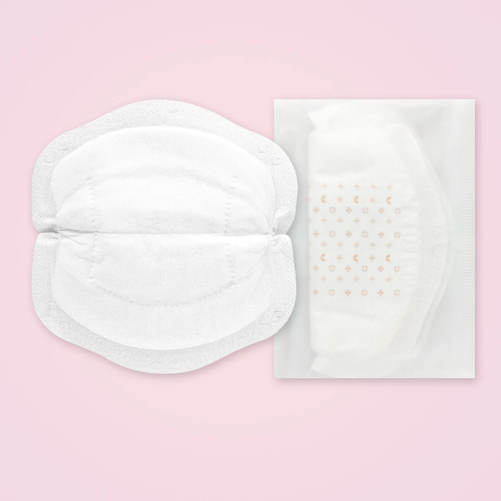 The low-priced breathable, soft, comfortable, Disposable breast pads White translucent outer film