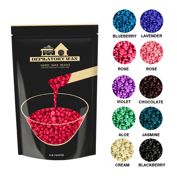 Lifestance Pink Refill Wax Salon Hot Sale Organic Face Wax Hair Removal Beans 1LB