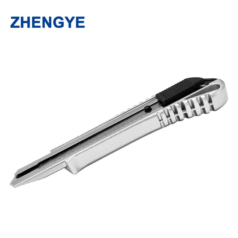 Aluminium Alloy Retractable Blade Utility Knife safe heavy duty aluminum knife cutter