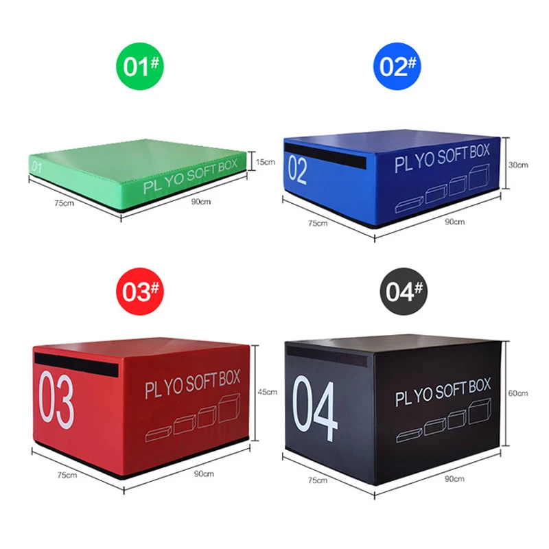 2022 Индивидуальный размер прыжок тренировочный мягкий пенопласт Plyo Box