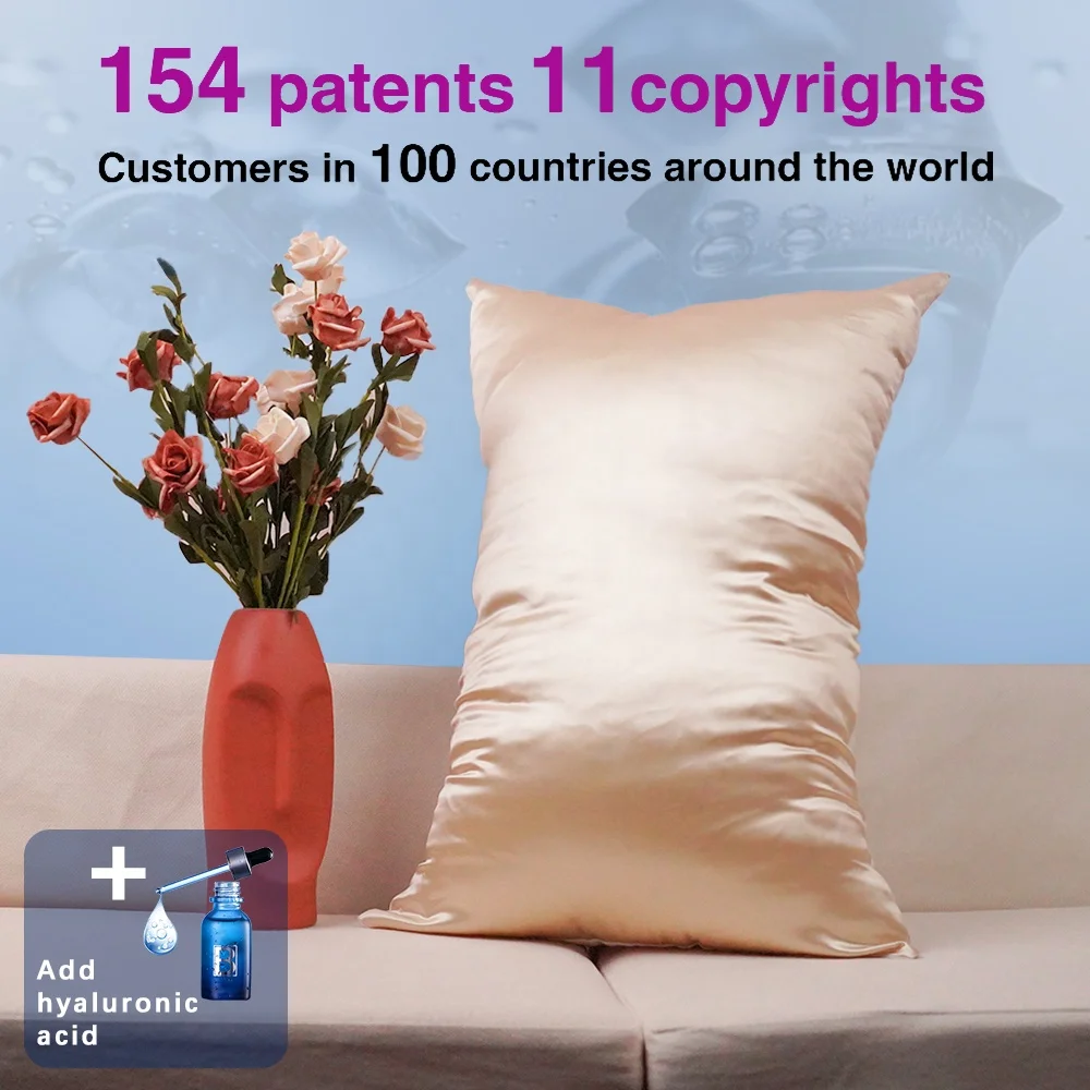 Silk Pillowcase 100% Mulberry Silk With Hyaluronic Acid And Linen For Women Sleeping