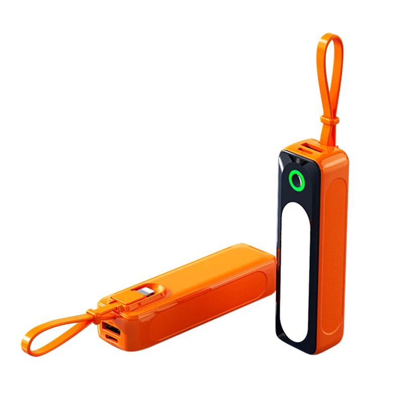 Portable Battery Pack Built in Cable for Iphone Samsung Cell Phone Portable Charging Mini Portable Power Banks Universal