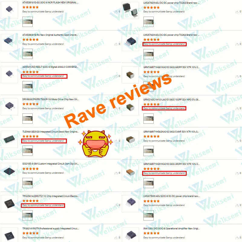 welksemi 50 pcs SMD Chip Resistor 2512 1W 10K ohm 10KR 103 5% Resistance Passive Electronic Component Supply