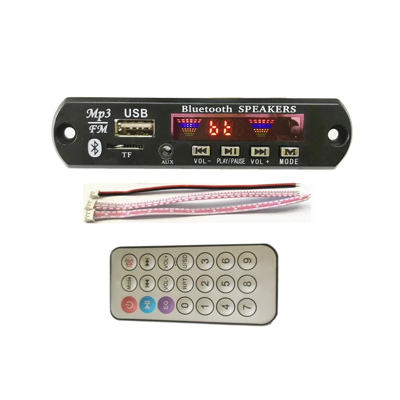 JK6836BT Factory design color display TF AUX FM bluetooth MP3 player decoder module