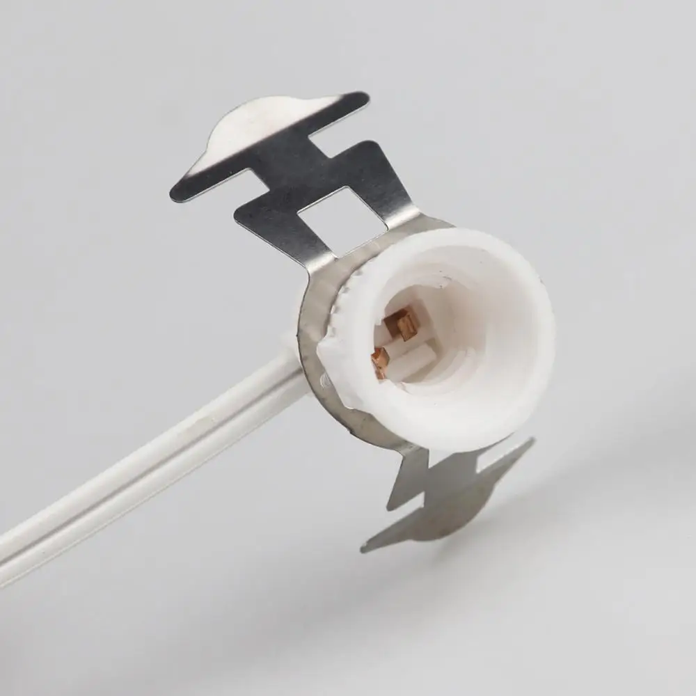 american us fused 2 pin plug E12 salt lamp with spring clips SPT-1 20awg power cords