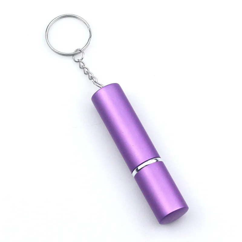 wholesale 10ML Refillable Perfume Spray Keychain perfume Bottle Key chains Portable Outdoor Travel keyring mini Perfume Keychain