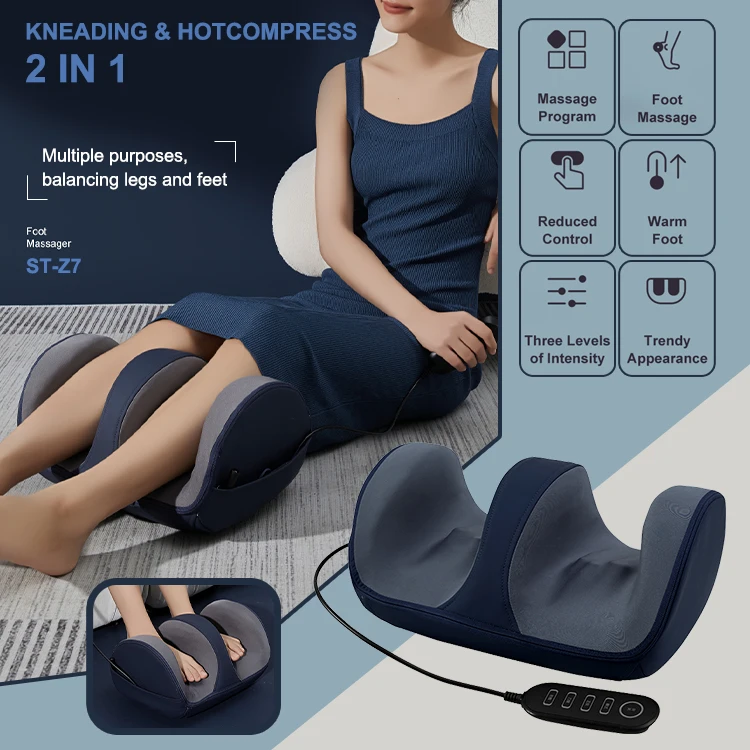 Factory supply feet calf electric foot massage machine mat with remote control
