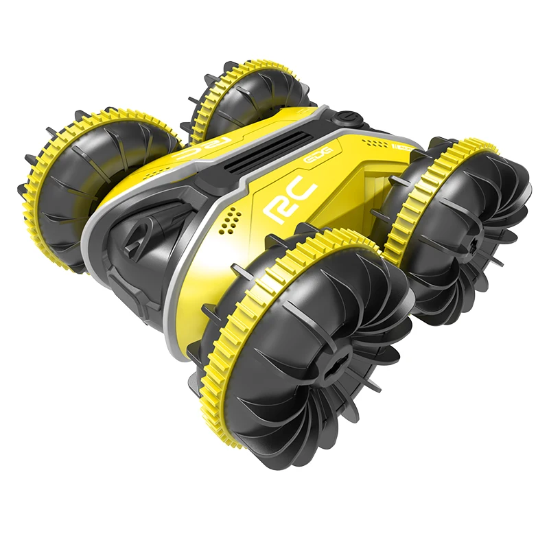 2.4G Waterproof Amphibious Stunt Remote Control RC Car Toy for Kids Adults Racing Model Metal Resin Materials