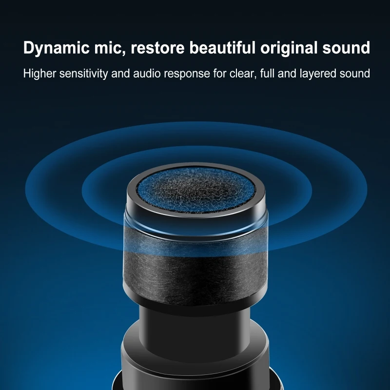 Professional PULUZ UHF Wireless Dynamic Microphone with LED Display Recording Microphone Computer Sound Card Mic
