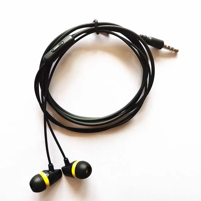 Wired Earphone Headphone Handsfree Mic 3.5mm Stereo Sound Headset Earbuds Earpieces Microphone Noise Cancelling Headphones