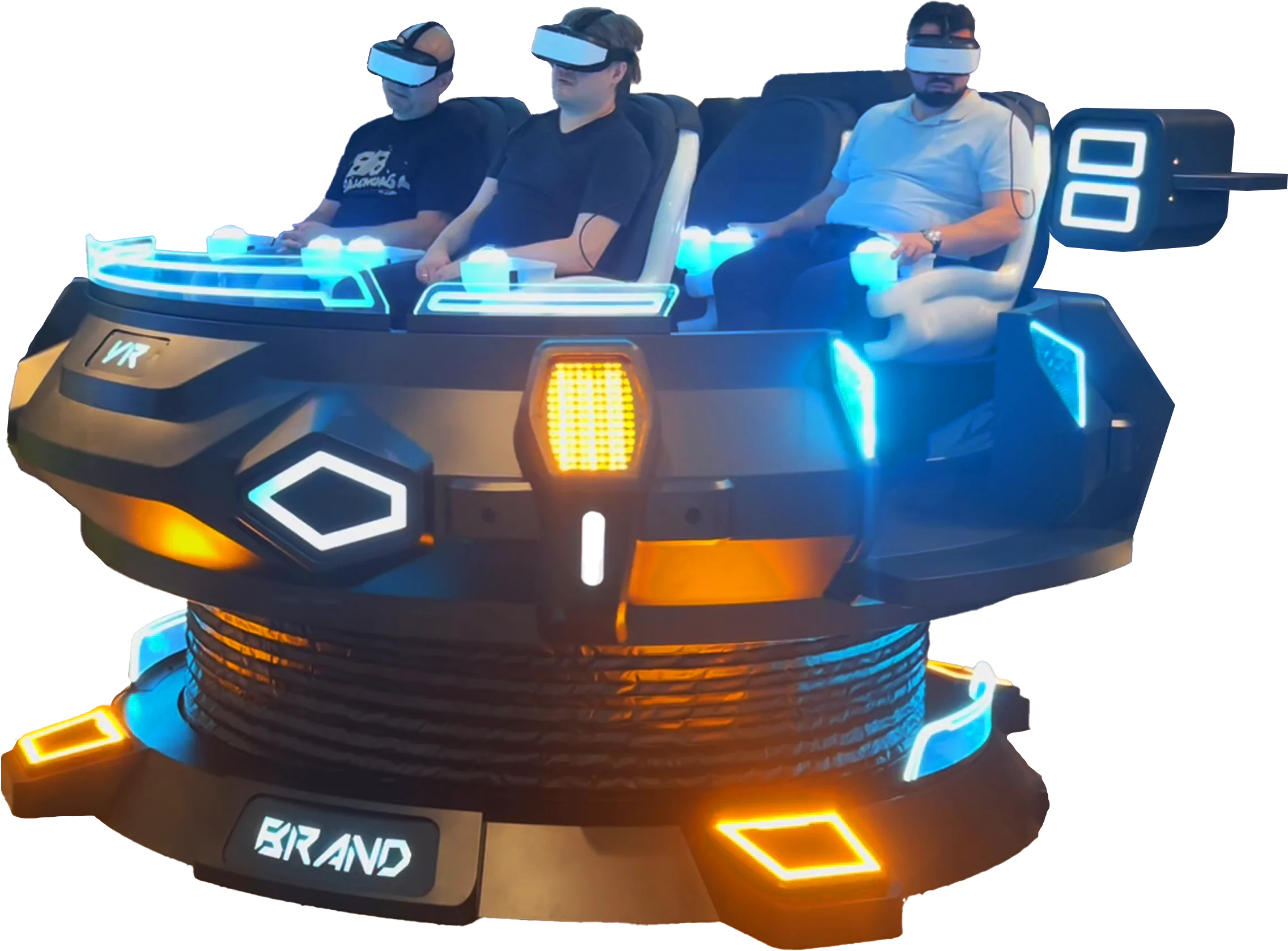 VR 9D Magic UFO 6 DOF платформа симулятор VR/AR/MR оборудование с монетами и кредитными картами платежные системы для пяти человек