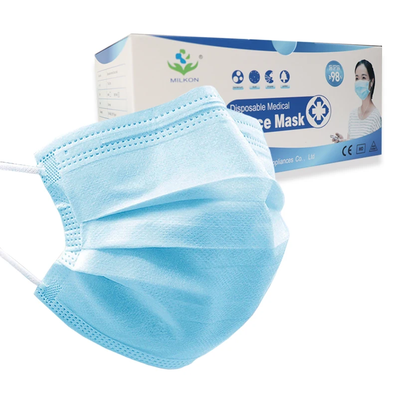 Biodegradable Face Mask Manufacturer Disposable 3Ply Mascarilla Facemaskes Dental Virus Hygiene Ear Loop Face Mask