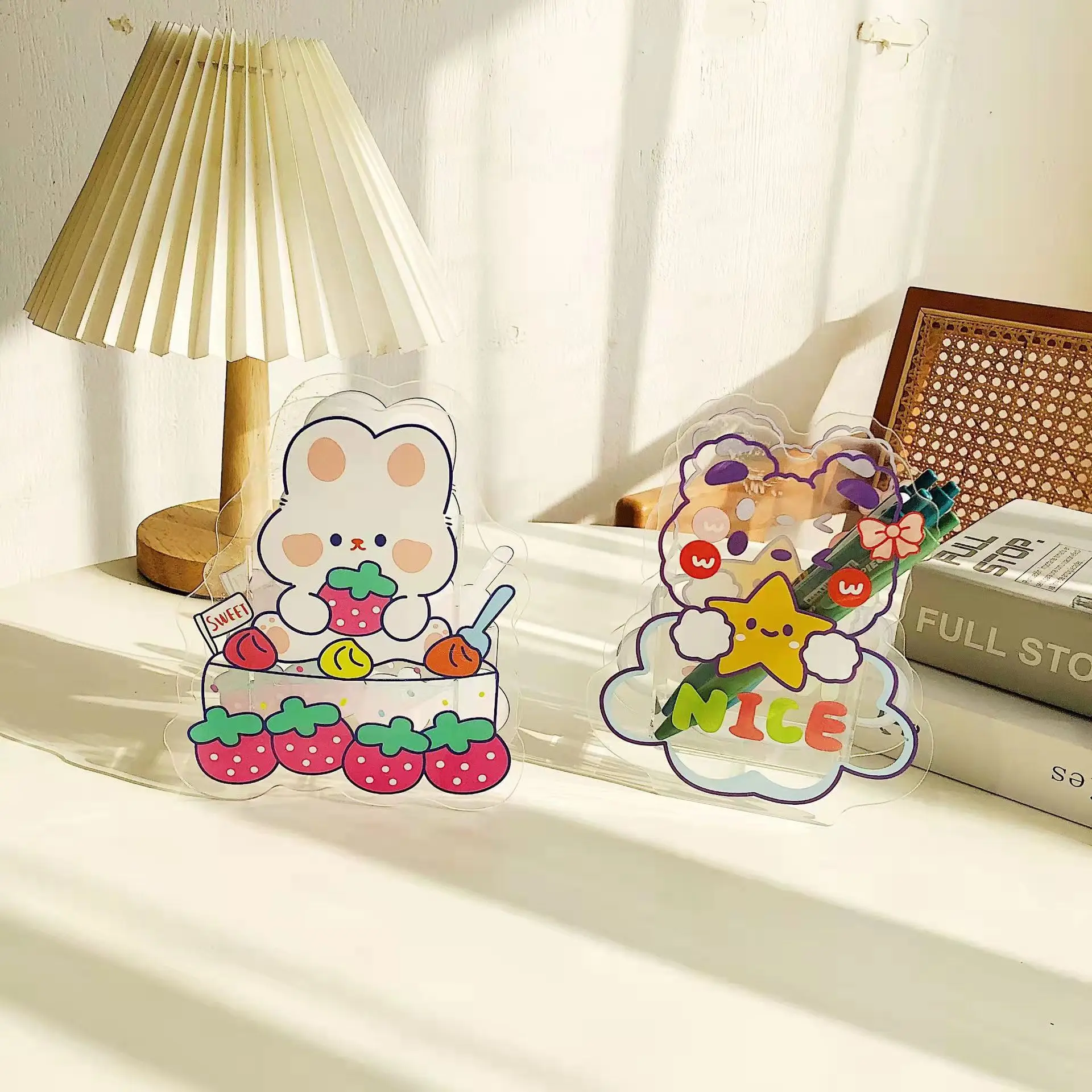 Новый необычный Настольный органайзер настольный офисный декор один прозрачный акриловый карандаш держатель для ручек