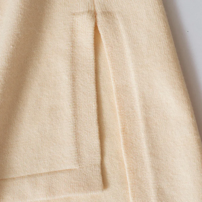 Оптовая продажа, трикотажная антибиоза jumperOEM, органический хлопок, искусственный шелк, переработанная пряжа, полиэфир, экологически чистые женские свитеры, платье