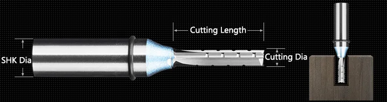 Buy 10 Get 1 Free Promotion Prices TCT 3 Flutes Mortising Bit Slotting Router Cutter Multifunction Straight Grooving Milling Bit
