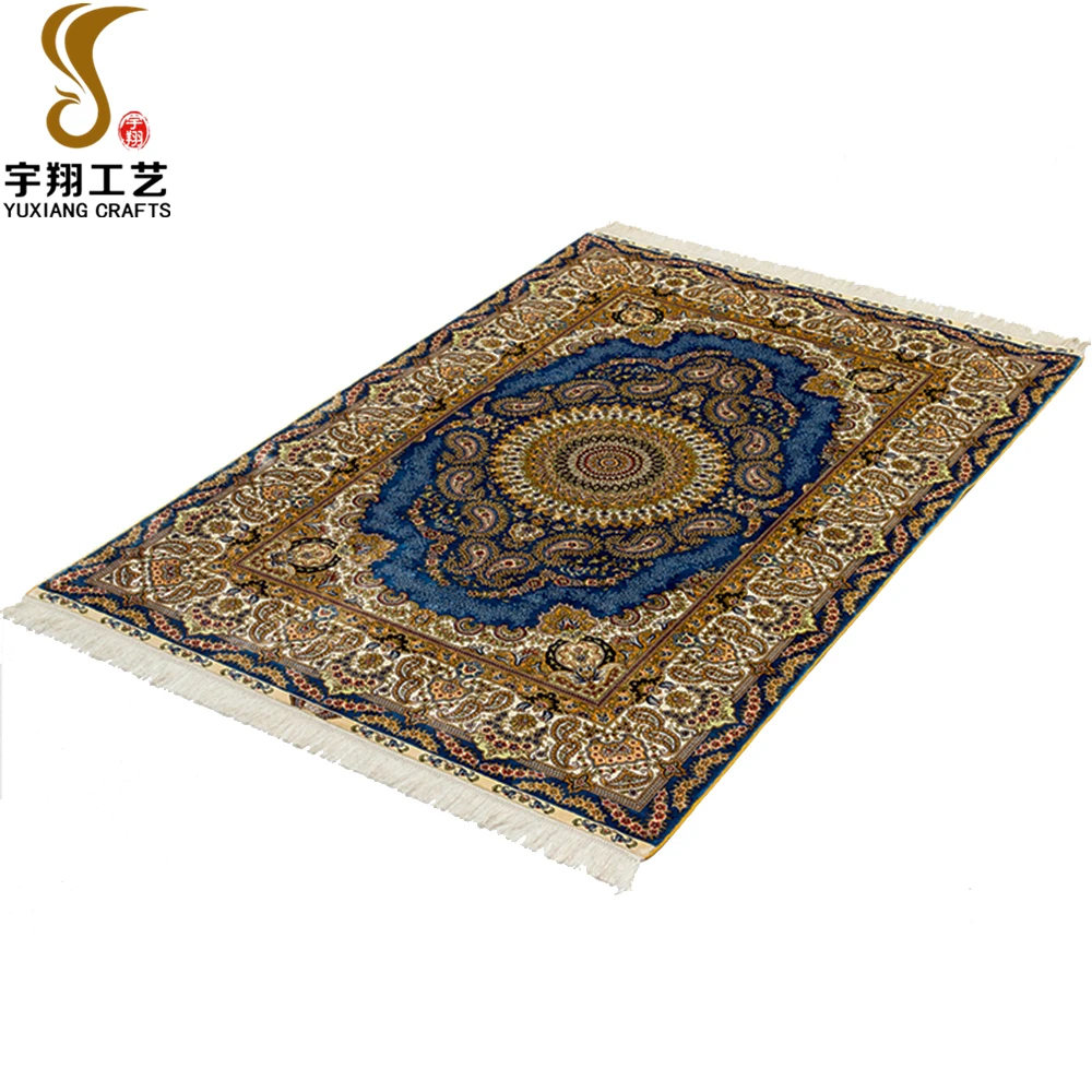 Nanyang Yuxiang Christmas Decorations Luxury Silk Persian Hand Made Carpet