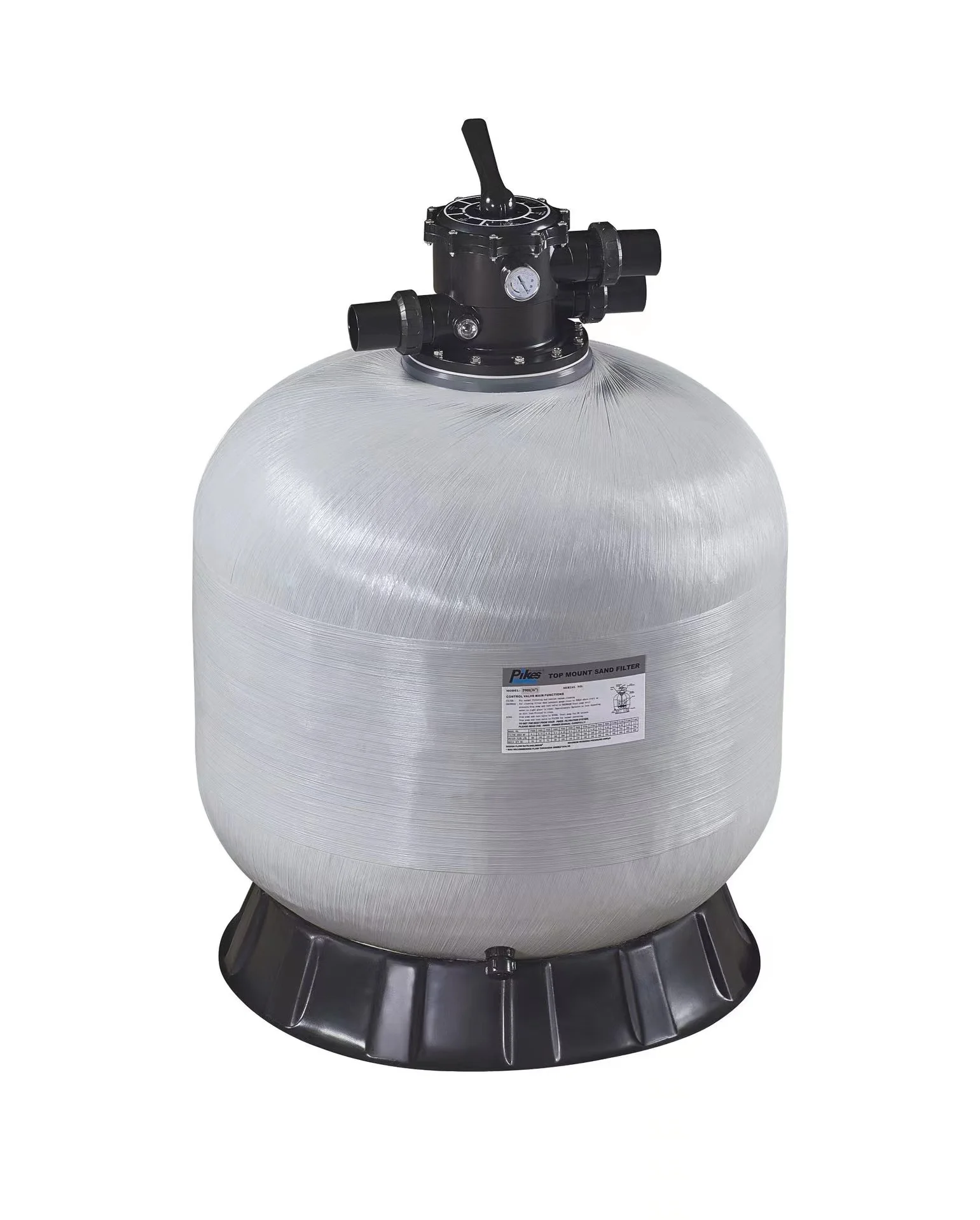 Manufacturer P series swimming pool spa circulating  top out quartz filter sand filter