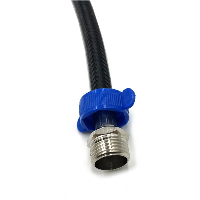 Nylon braided stainless steel nut metal high pressure water inlet hose faucet explosion-proof pipe
