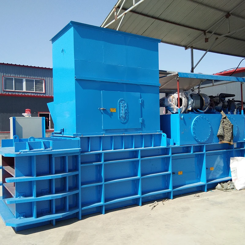 China Factory direct sale horizontal  plastic film baler machine Automatic Horizontal Hydraulic Baler Machinery