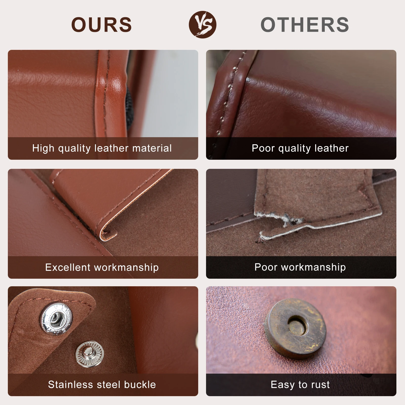 PU Leather Golf Accessories Tools Custom Logo Valuables Pouch Vintage Golf Pouch Bag with Drawstrings Golf Ball Holder Gift