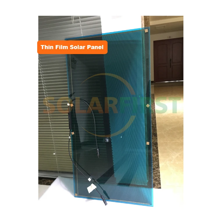 Solarfirst Blue Cigs Customized Transparent Thin Film Solar Panel For Metal Roofs