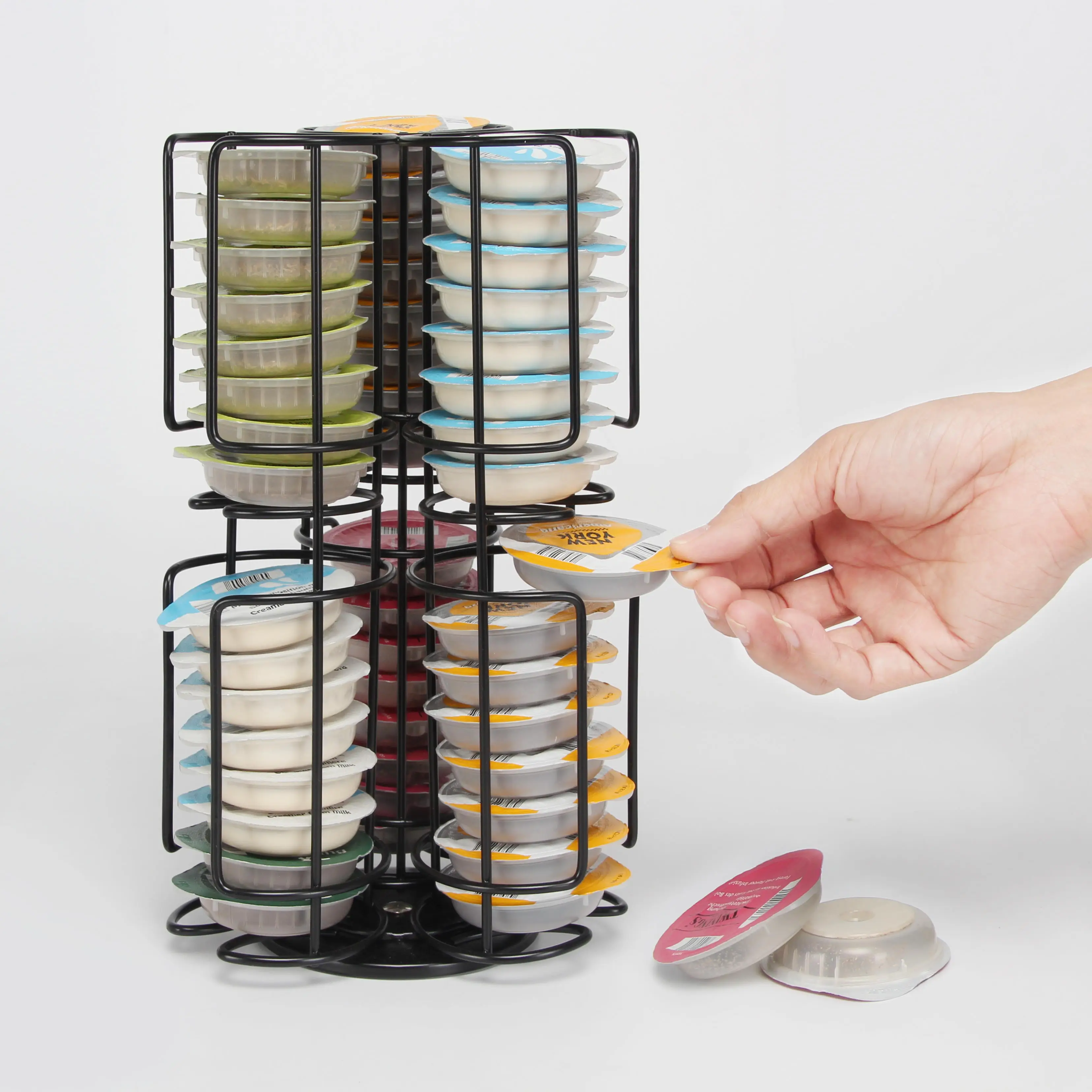 Modern 48pcs High Quality Steel Tassimo Coffee Capsule Holder 1mm Dimensional Tolerance Kitchen Organizer Coffee Pod Design