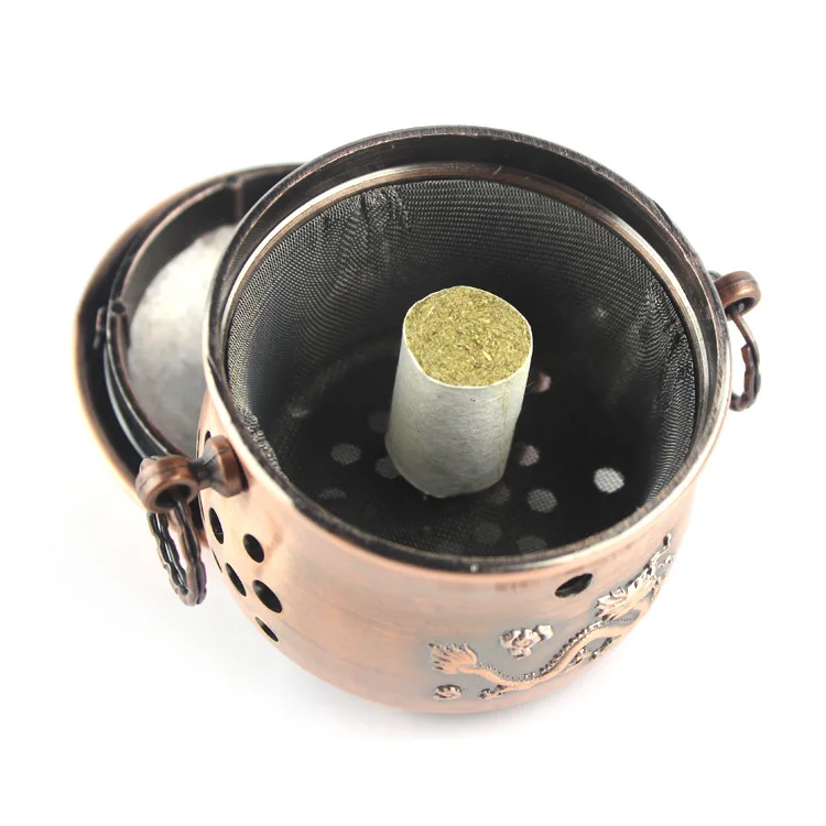 Moxibustion box traditional Chinese Medicine therapy thicken metal body Moxa instrument pot chinese moxa