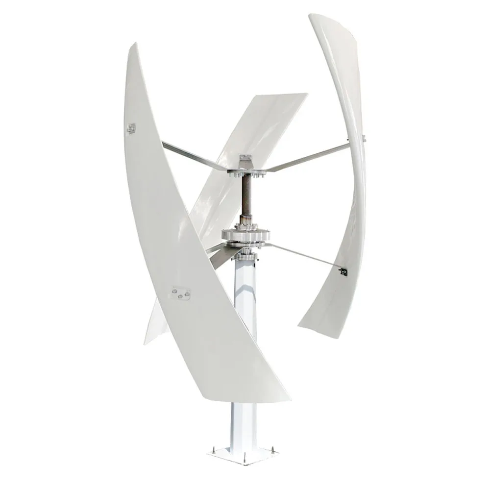 High Efficiency Wind Mill Silent Operation 600w Vertical Axis Wind Turbine 12v 24v 48v Generator 3 Blades with off Grid System