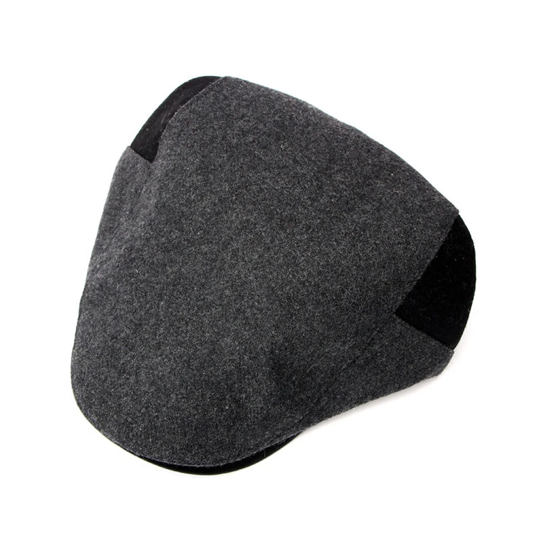 2019 Autumn Winter Warm Flat Caps For Men Hat Unisex Korean British Style Colorblock Woolen French Beret Cap Women Hats Berets