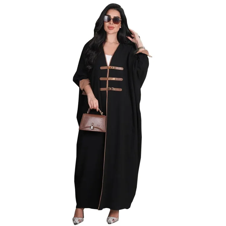 Wholesale Oem Dubai Arab Turkey Luxury Muslim Dress Luxurious Les Robe Musulmane Femmes De Luxe Custom Black Women Abaya Caftan