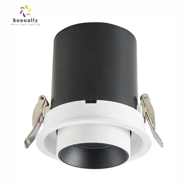 White Recessed Adjustable LED Downlight 12W stretching spot lighting round stretch downlight