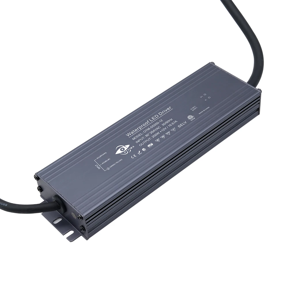 UL Certification SMPS IP67 Waterproof LED Module Strip 12V 24V LED Switching Power Supply 60W 90W AC to DC LED Driver