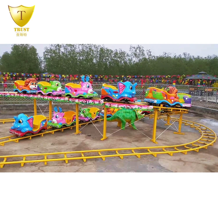 Amusement Park Track Roller Coaster Mini Shuttle Car Rides Garden Roller Coaster