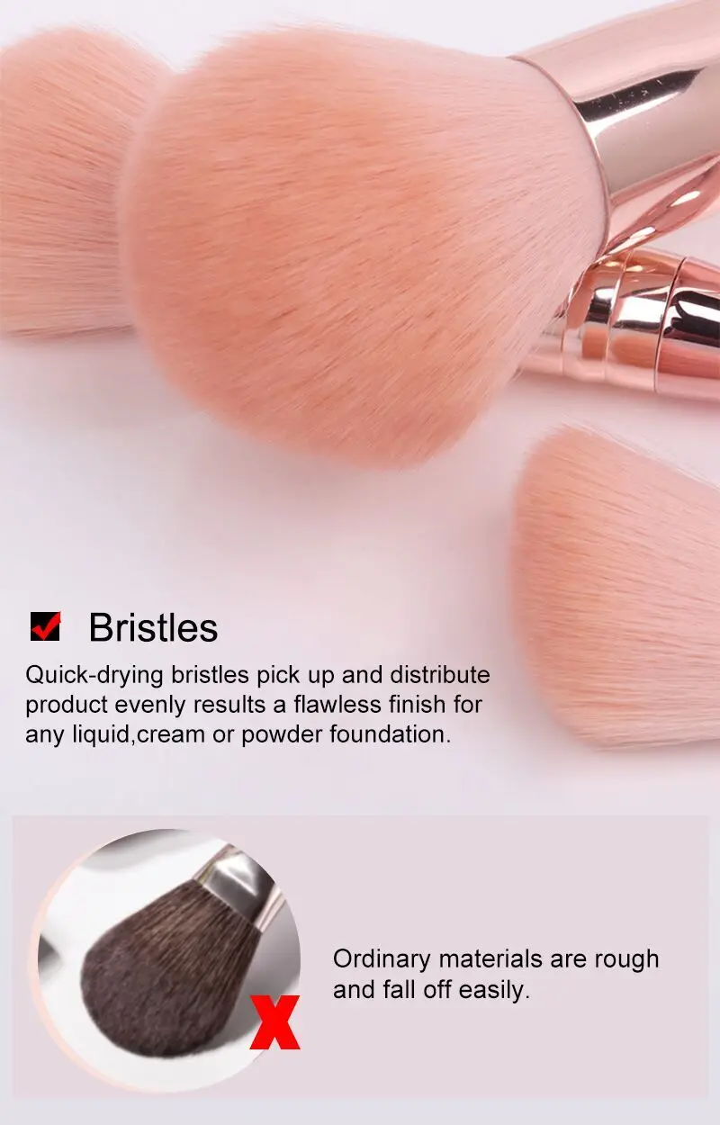 15 Years Manufacture Factory Luxury High Quality Custom Logo Private Label Cosmetic Makeup Brush set