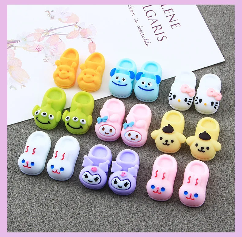 Custom 3d Shoes Embellishments Supplies For Cell Phone Diy Crafts Kawaii Shoe Resin Charms