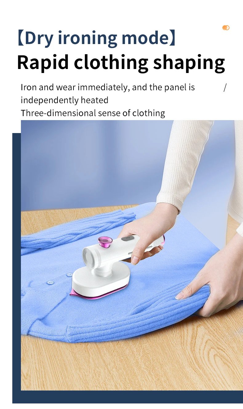 Factory Price 60ml Water Tank Handheld Household Portable Lightweight Electric Wired Steamer Iron For Cloths