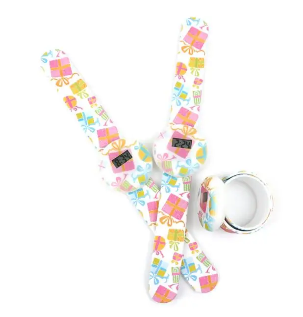 Slap LED watch custom design children silicone watch