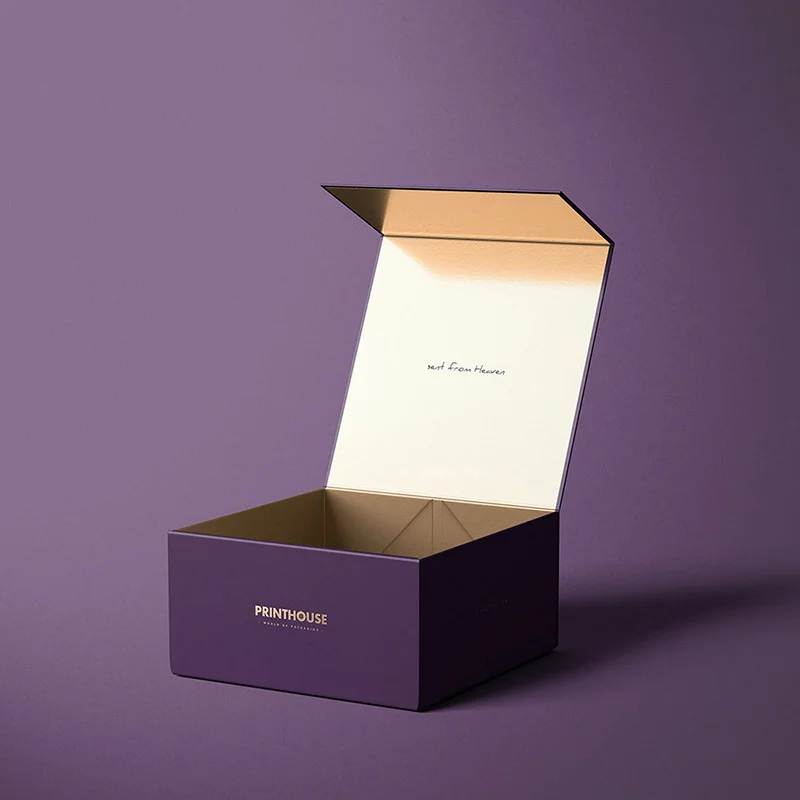 Customized Flip Top Gift Corrugated Paper Packaging Box