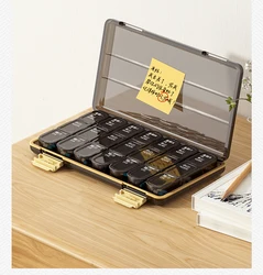 Large Weekly Pill Organizer, 7 Day Portable Pill Box Case for Vitamin, Cod Liver Oil, Pills, Supplements