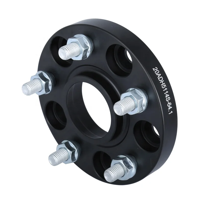 Black 20MM PCD 5x114.3 CB 64.1mm Forged Alloy wheel spacers 5x114.3 For Honda