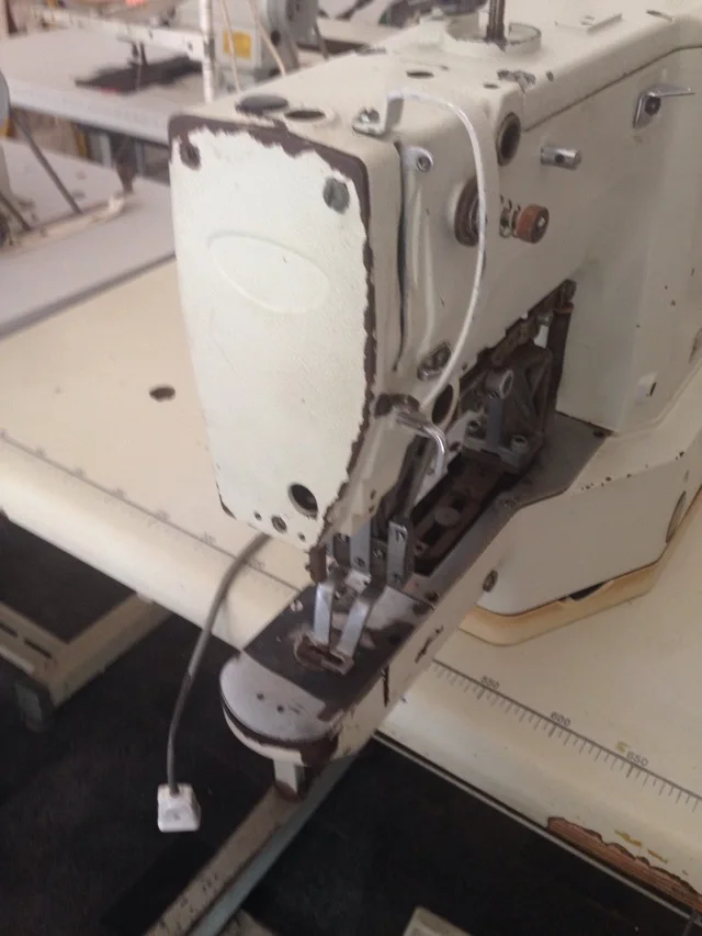 Used 70% New Brother 430D computerized lockstitch bar tacking industrial sewing machine in good condition